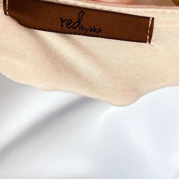 Buckle Strappy Chest Cutouts Long Sleeve Jersey Knit Basic Tunic Top Beige XL - Picture 5 of 6